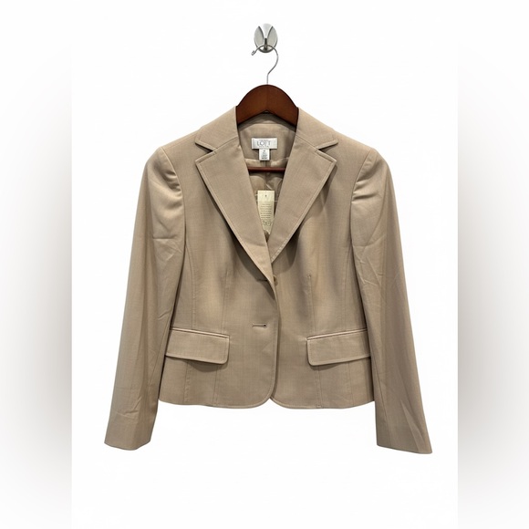 Ann Taylor LOFT Petites Tan Wool Blend Suit Set - Picture 1 of 12